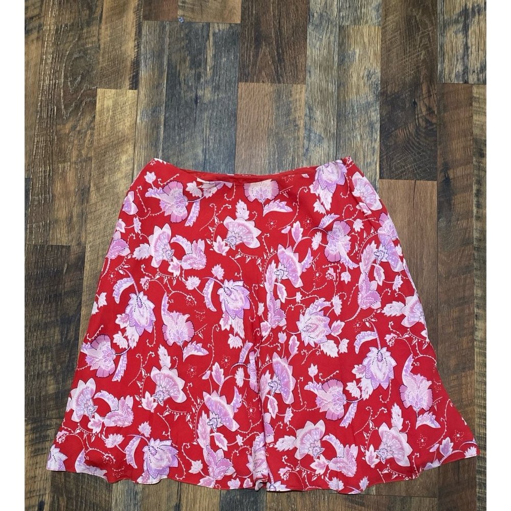 Janesville 100% silk pleated‎ skirt